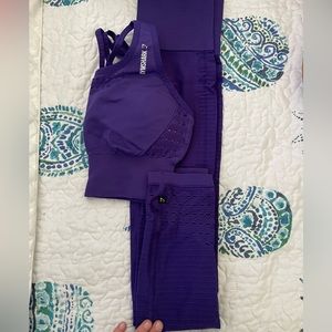 Gymshark purple sports bra